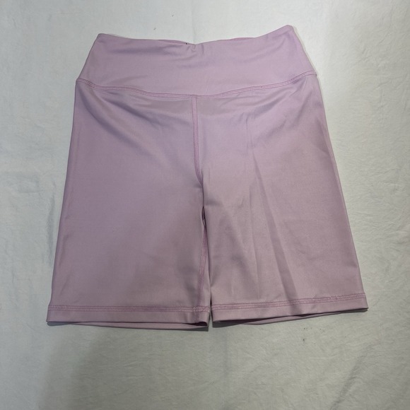 Victoria Sport High Rise Bike Shorts XS Pink Seamless Stretch Polyamide Lycra - Picture 1 of 8